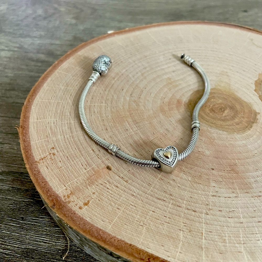 PANDORA ALWAYS IN MY HEART THREAD CHARM